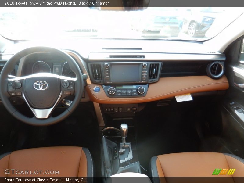 Black / Cinnamon 2018 Toyota RAV4 Limited AWD Hybrid