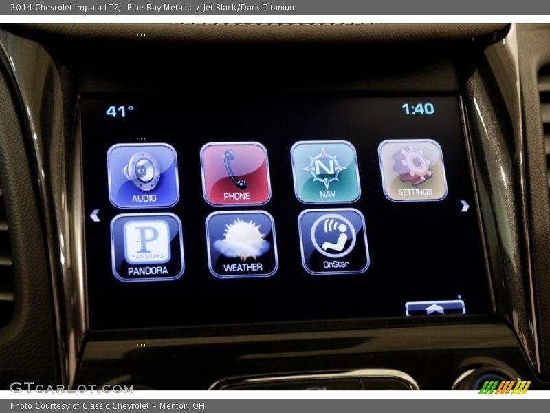 Blue Ray Metallic / Jet Black/Dark Titanium 2014 Chevrolet Impala LTZ