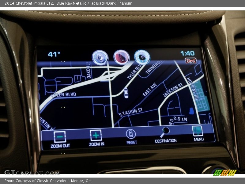 Blue Ray Metallic / Jet Black/Dark Titanium 2014 Chevrolet Impala LTZ