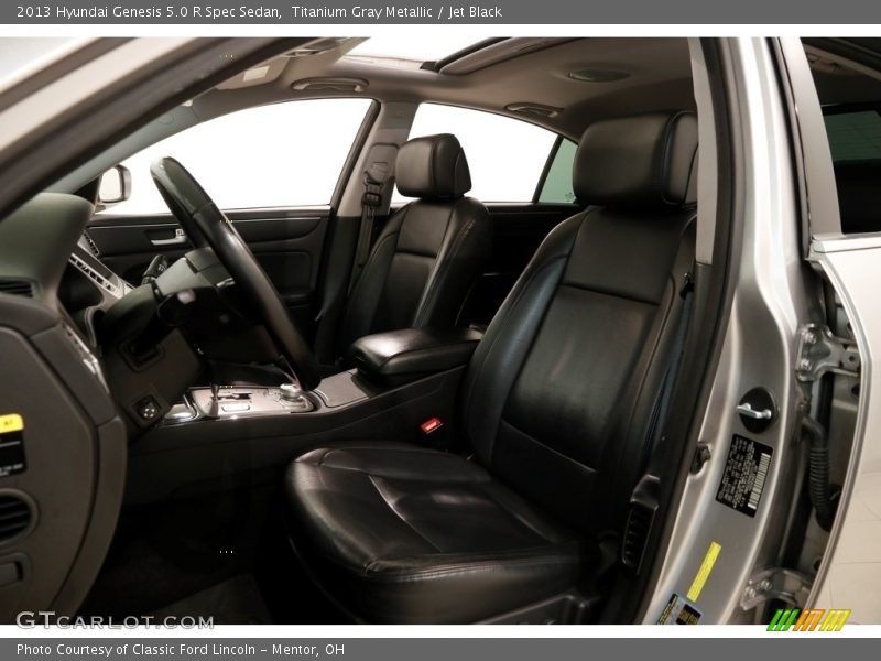 Titanium Gray Metallic / Jet Black 2013 Hyundai Genesis 5.0 R Spec Sedan