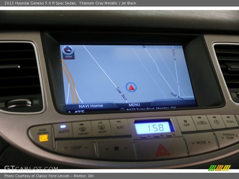 Titanium Gray Metallic / Jet Black 2013 Hyundai Genesis 5.0 R Spec Sedan