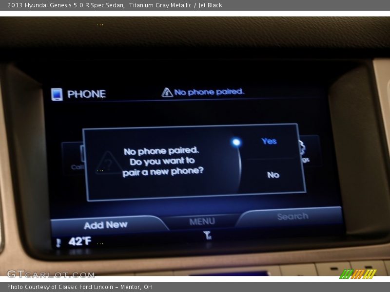 Titanium Gray Metallic / Jet Black 2013 Hyundai Genesis 5.0 R Spec Sedan