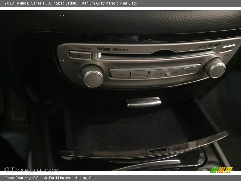 Titanium Gray Metallic / Jet Black 2013 Hyundai Genesis 5.0 R Spec Sedan