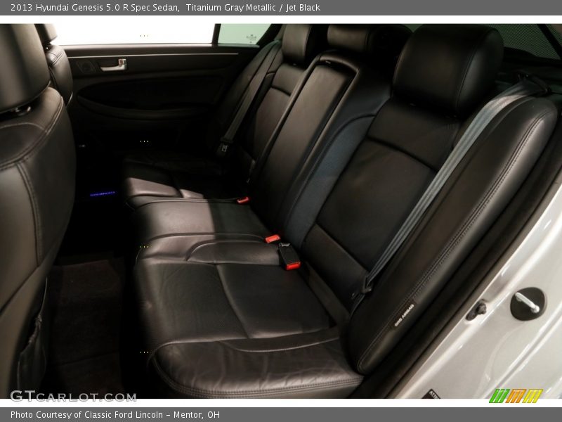 Titanium Gray Metallic / Jet Black 2013 Hyundai Genesis 5.0 R Spec Sedan