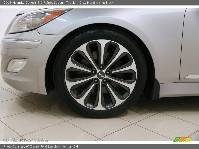 Titanium Gray Metallic / Jet Black 2013 Hyundai Genesis 5.0 R Spec Sedan