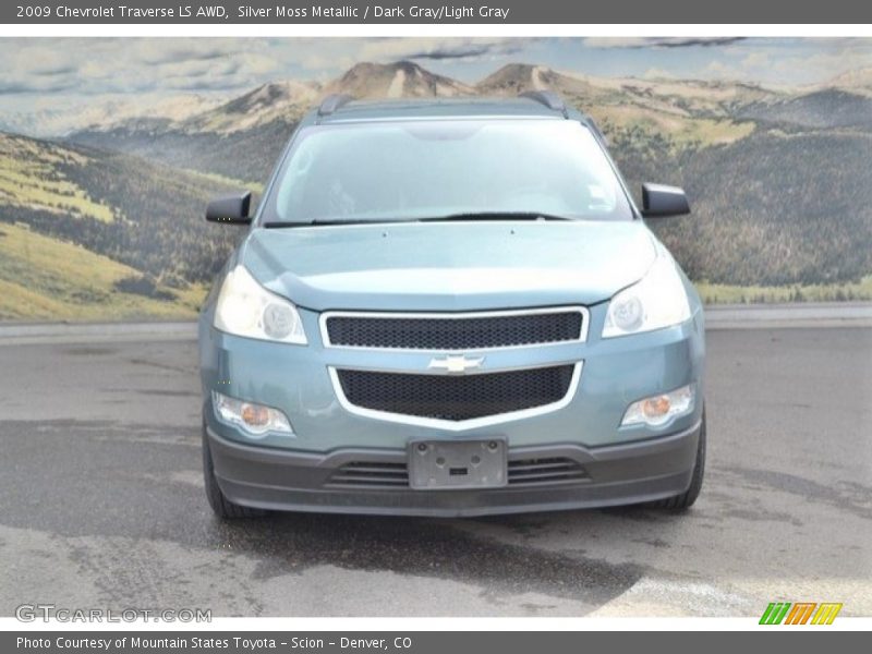 Silver Moss Metallic / Dark Gray/Light Gray 2009 Chevrolet Traverse LS AWD