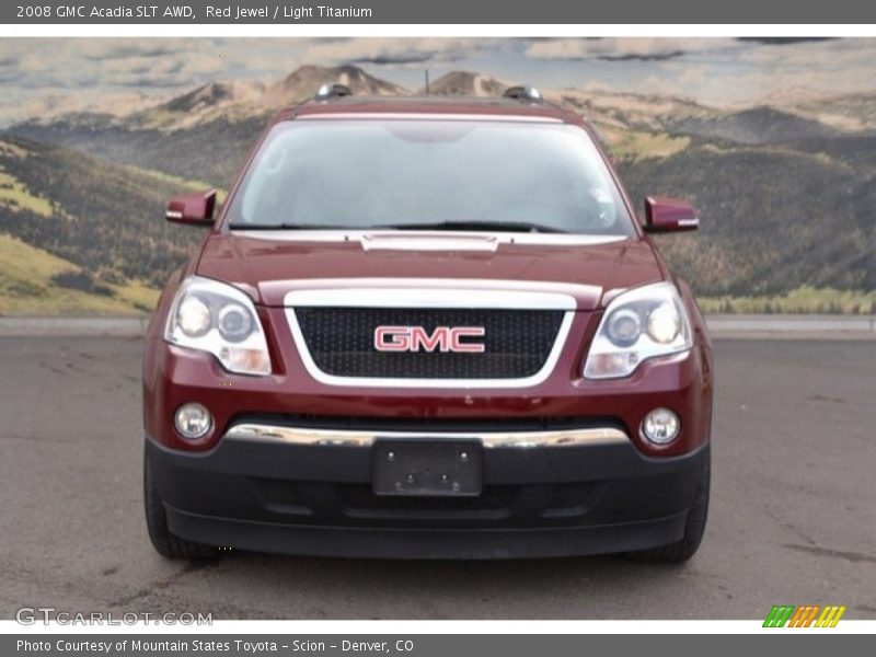 Red Jewel / Light Titanium 2008 GMC Acadia SLT AWD