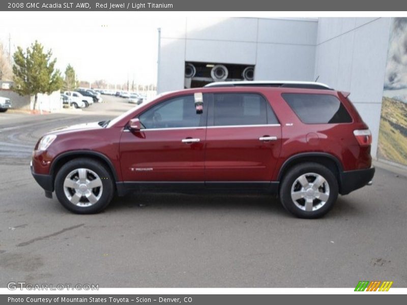 Red Jewel / Light Titanium 2008 GMC Acadia SLT AWD