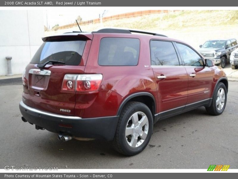 Red Jewel / Light Titanium 2008 GMC Acadia SLT AWD