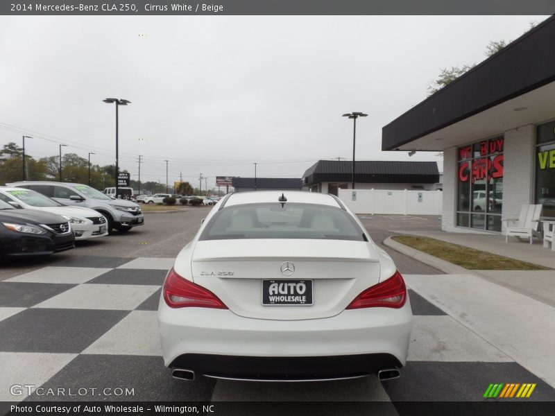 Cirrus White / Beige 2014 Mercedes-Benz CLA 250