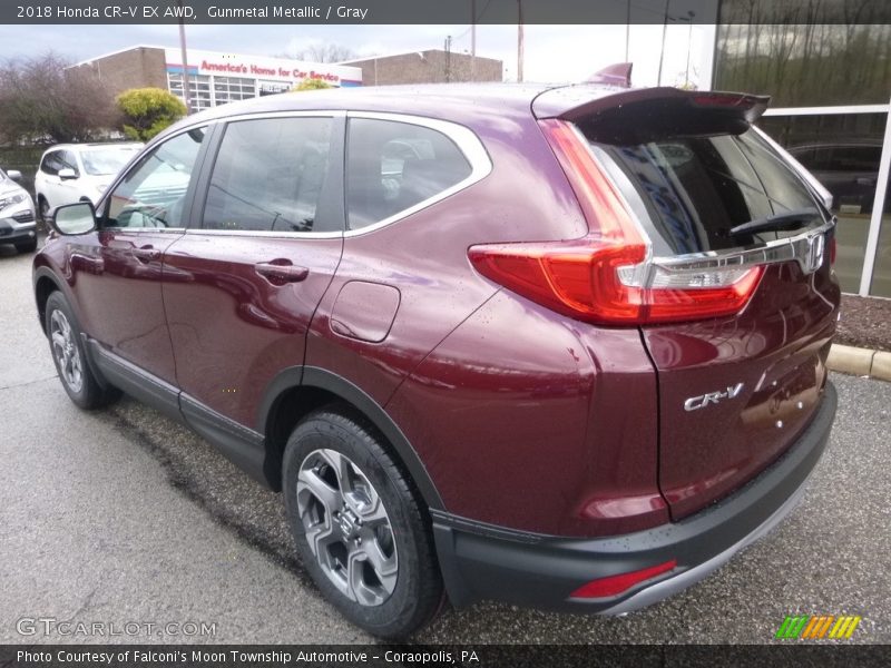 Gunmetal Metallic / Gray 2018 Honda CR-V EX AWD