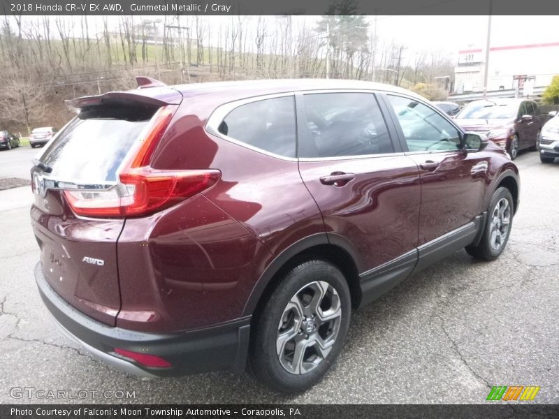 Gunmetal Metallic / Gray 2018 Honda CR-V EX AWD