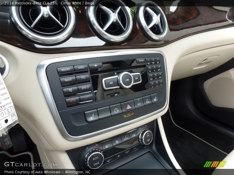Cirrus White / Beige 2014 Mercedes-Benz CLA 250