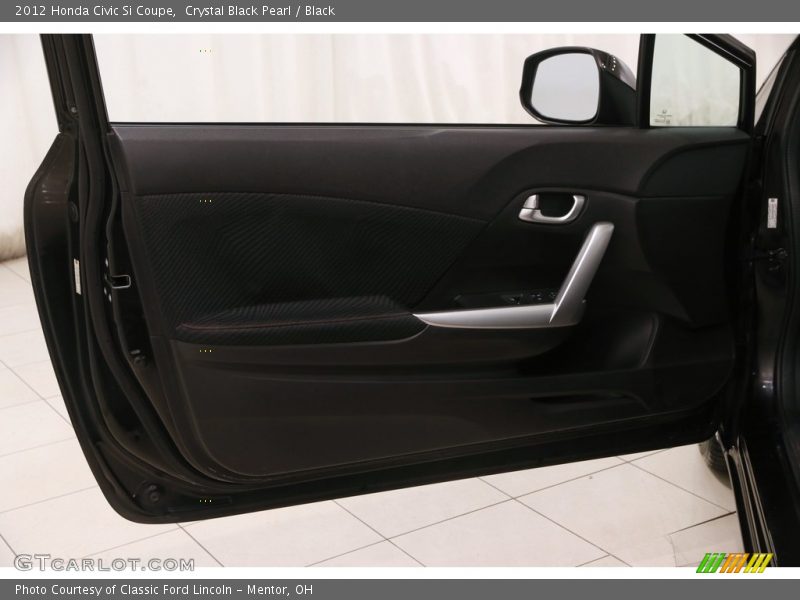 Crystal Black Pearl / Black 2012 Honda Civic Si Coupe