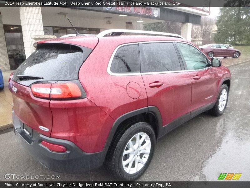 Deep Cherry Red Crystal Pearl / Iceland - Black/Iceland Gray 2014 Jeep Cherokee Latitude 4x4
