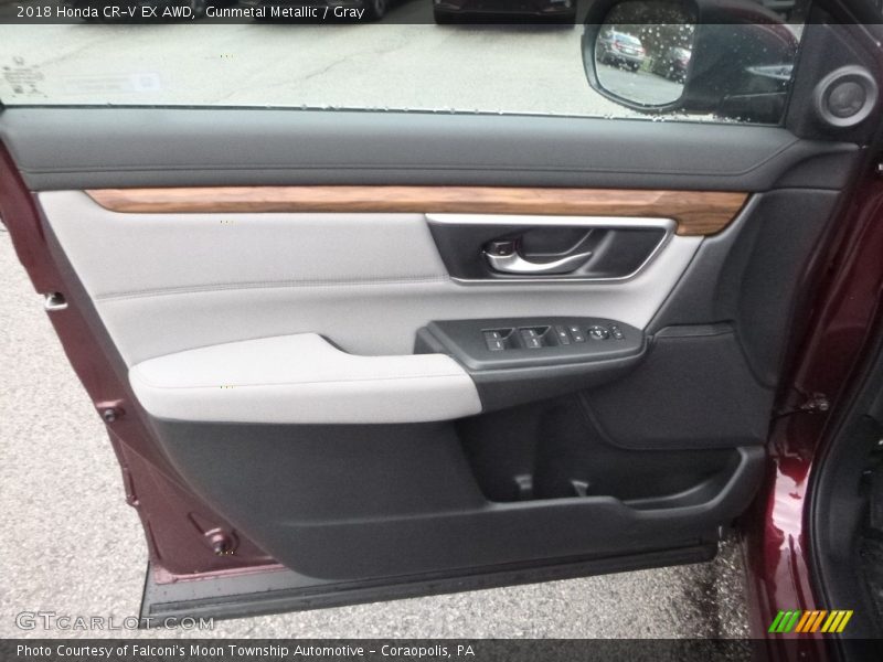 Gunmetal Metallic / Gray 2018 Honda CR-V EX AWD