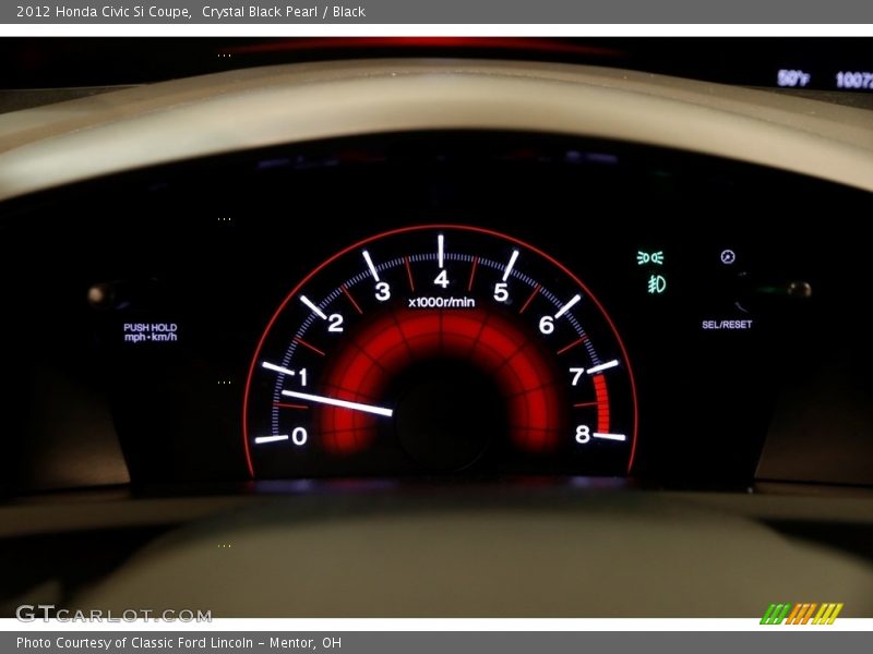 Crystal Black Pearl / Black 2012 Honda Civic Si Coupe