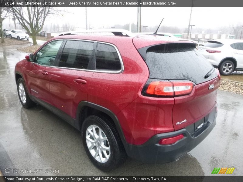 Deep Cherry Red Crystal Pearl / Iceland - Black/Iceland Gray 2014 Jeep Cherokee Latitude 4x4