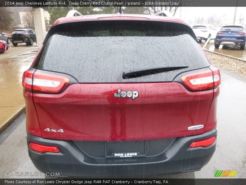 Deep Cherry Red Crystal Pearl / Iceland - Black/Iceland Gray 2014 Jeep Cherokee Latitude 4x4