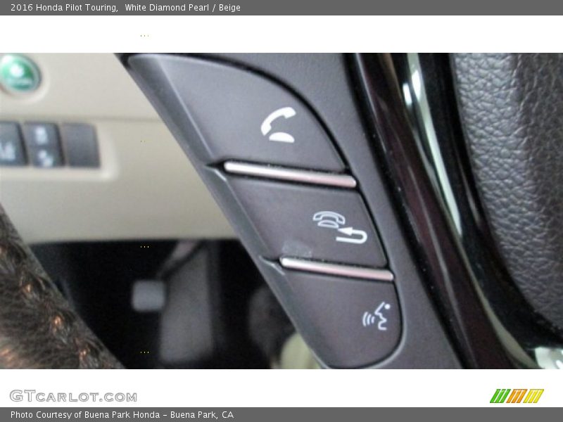White Diamond Pearl / Beige 2016 Honda Pilot Touring