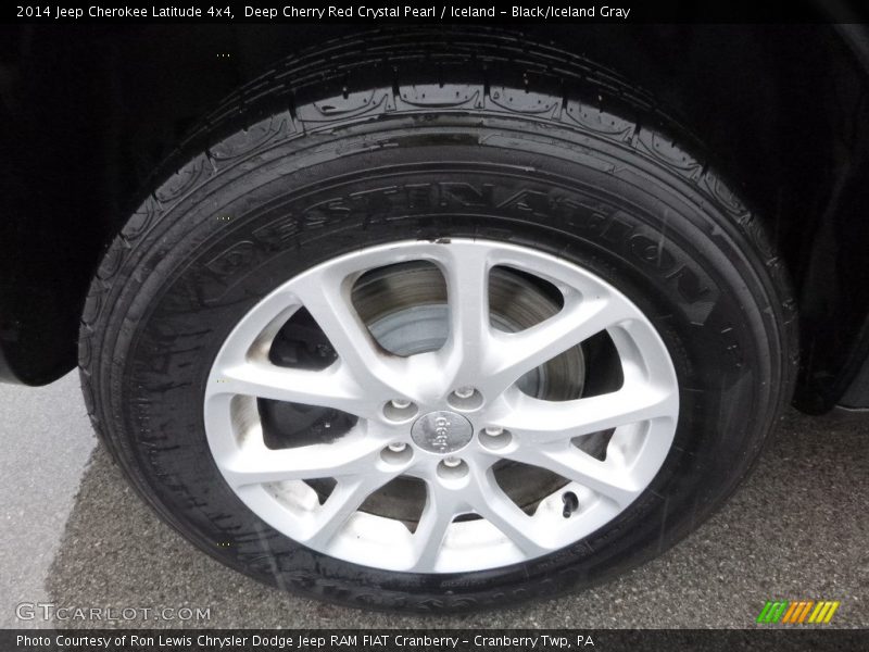 Deep Cherry Red Crystal Pearl / Iceland - Black/Iceland Gray 2014 Jeep Cherokee Latitude 4x4