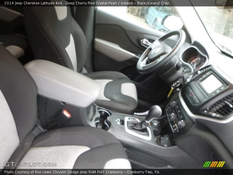 Deep Cherry Red Crystal Pearl / Iceland - Black/Iceland Gray 2014 Jeep Cherokee Latitude 4x4