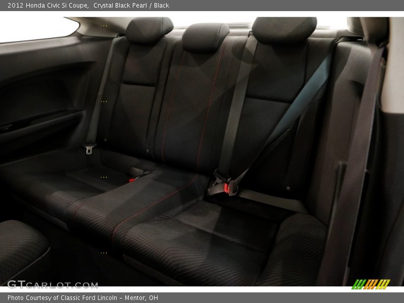 Crystal Black Pearl / Black 2012 Honda Civic Si Coupe