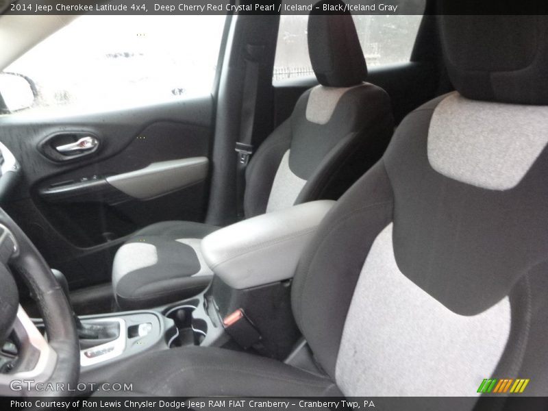 Deep Cherry Red Crystal Pearl / Iceland - Black/Iceland Gray 2014 Jeep Cherokee Latitude 4x4