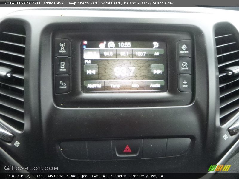 Deep Cherry Red Crystal Pearl / Iceland - Black/Iceland Gray 2014 Jeep Cherokee Latitude 4x4