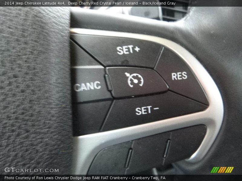 Deep Cherry Red Crystal Pearl / Iceland - Black/Iceland Gray 2014 Jeep Cherokee Latitude 4x4