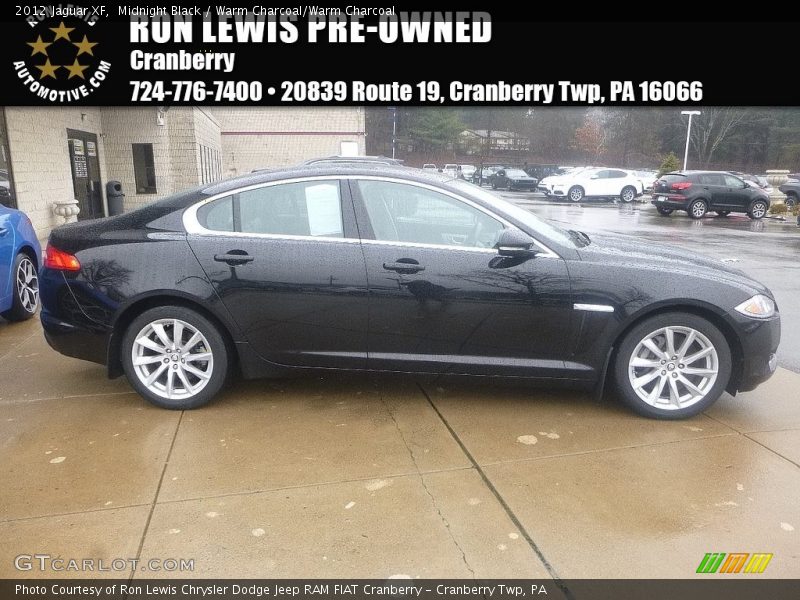 Midnight Black / Warm Charcoal/Warm Charcoal 2012 Jaguar XF