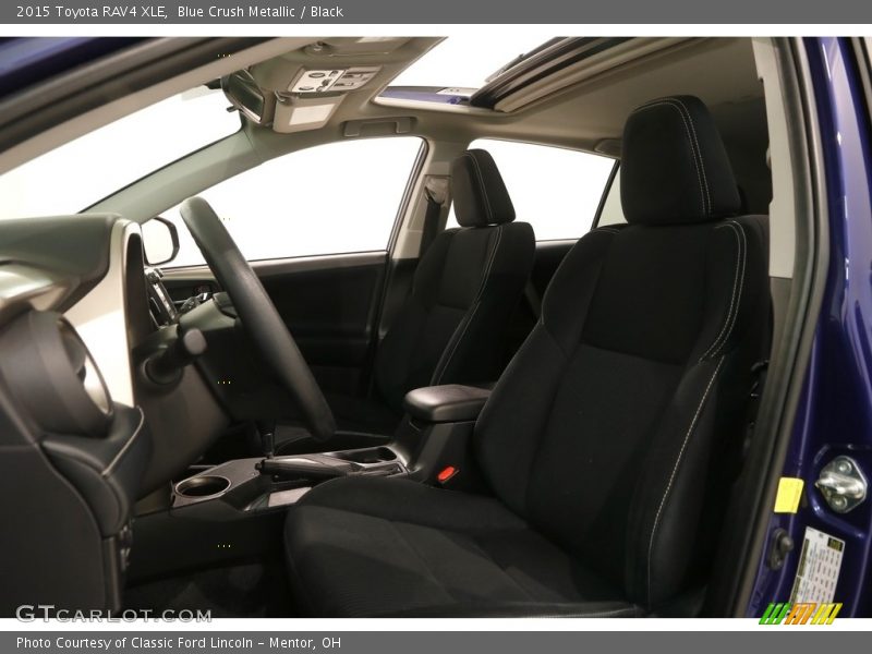 Blue Crush Metallic / Black 2015 Toyota RAV4 XLE