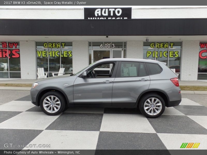 Space Gray Metallic / Oyster 2017 BMW X3 xDrive28i