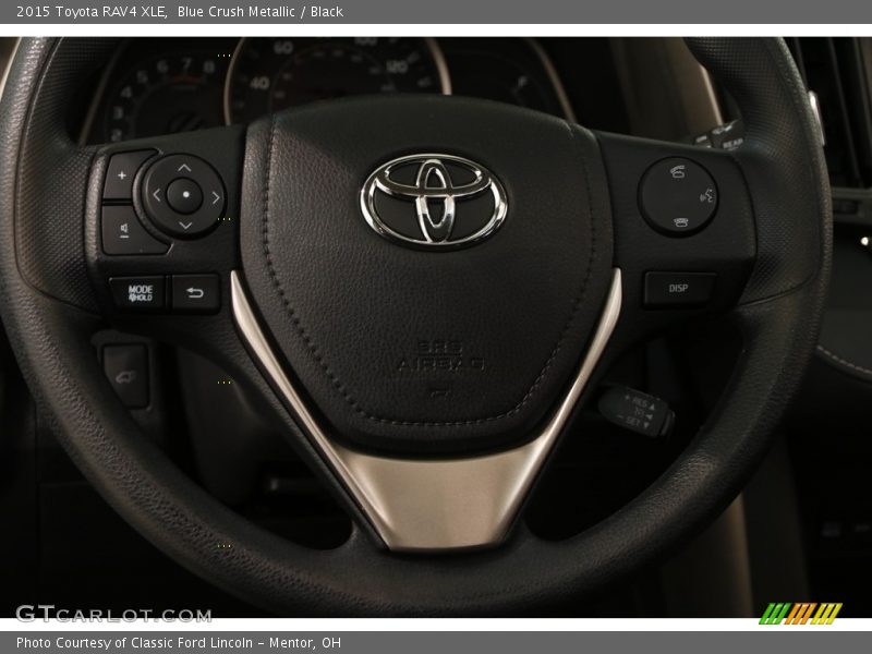 Blue Crush Metallic / Black 2015 Toyota RAV4 XLE