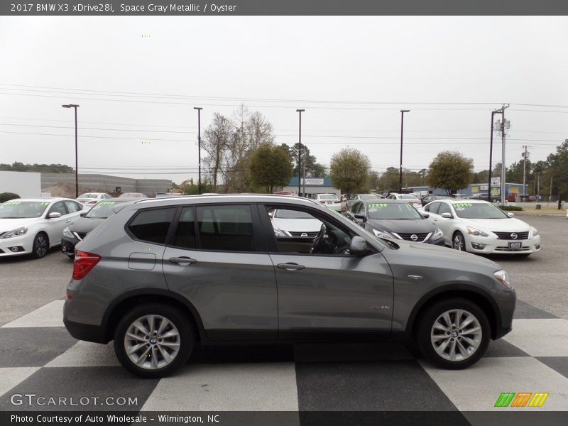 Space Gray Metallic / Oyster 2017 BMW X3 xDrive28i