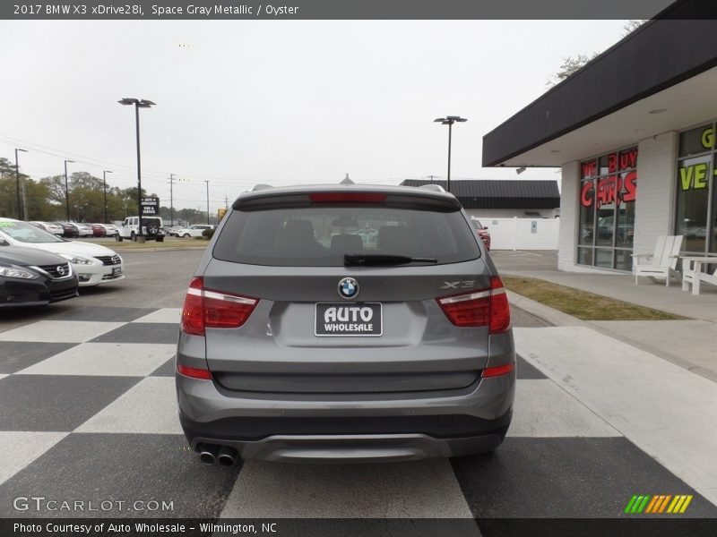 Space Gray Metallic / Oyster 2017 BMW X3 xDrive28i