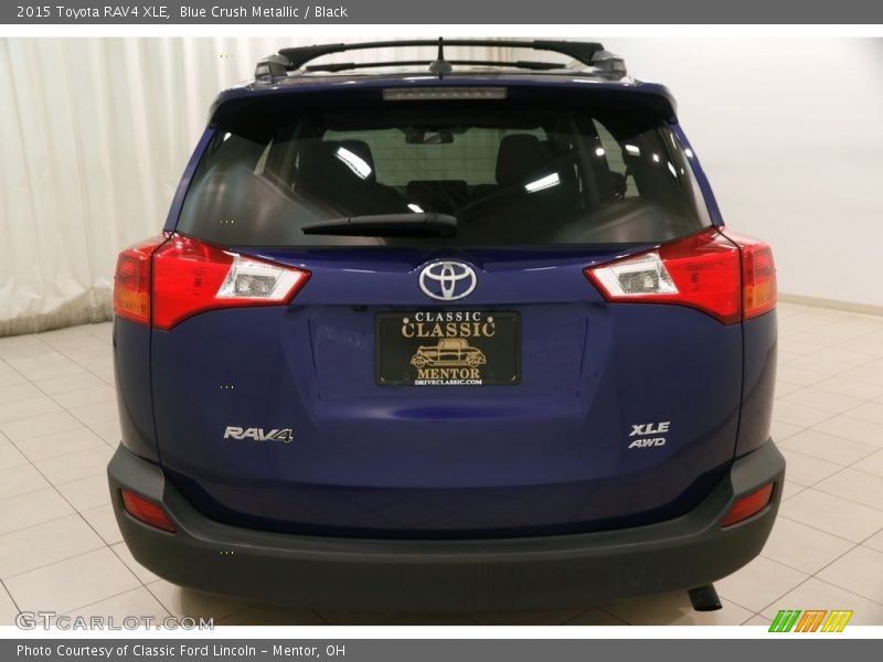 Blue Crush Metallic / Black 2015 Toyota RAV4 XLE