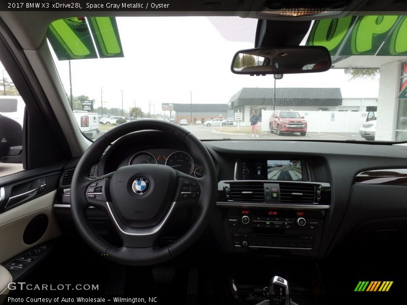 Space Gray Metallic / Oyster 2017 BMW X3 xDrive28i