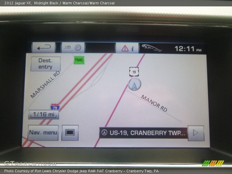 Midnight Black / Warm Charcoal/Warm Charcoal 2012 Jaguar XF