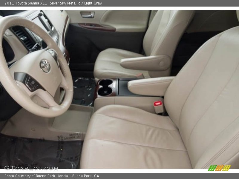 Silver Sky Metallic / Light Gray 2011 Toyota Sienna XLE