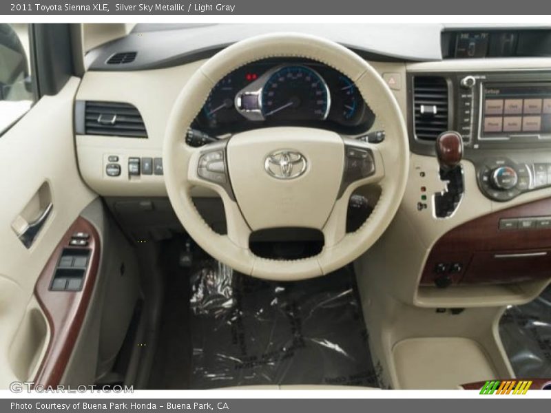 Silver Sky Metallic / Light Gray 2011 Toyota Sienna XLE