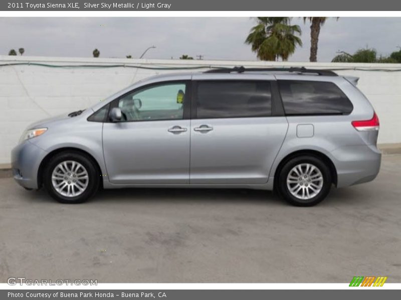 Silver Sky Metallic / Light Gray 2011 Toyota Sienna XLE