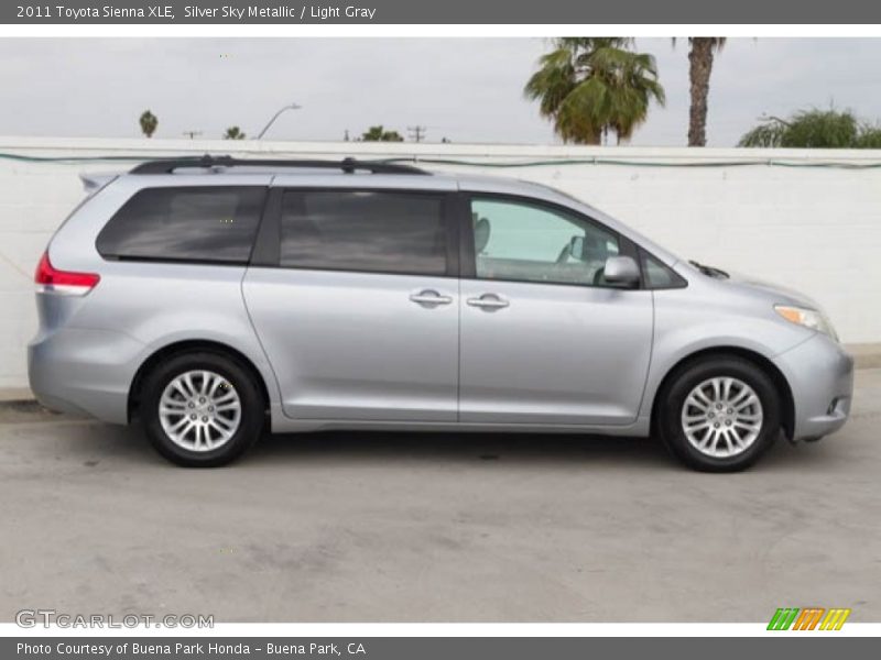 Silver Sky Metallic / Light Gray 2011 Toyota Sienna XLE