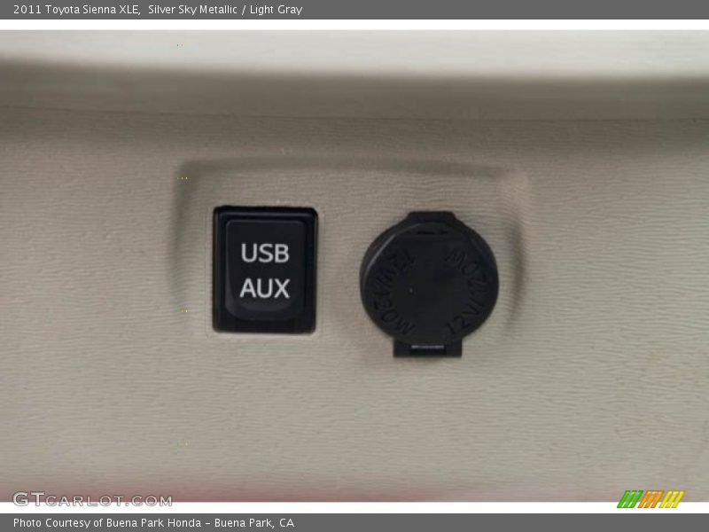 Silver Sky Metallic / Light Gray 2011 Toyota Sienna XLE