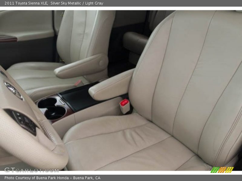 Silver Sky Metallic / Light Gray 2011 Toyota Sienna XLE