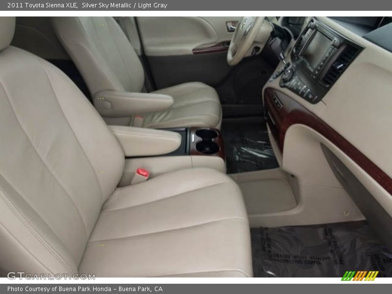 Silver Sky Metallic / Light Gray 2011 Toyota Sienna XLE