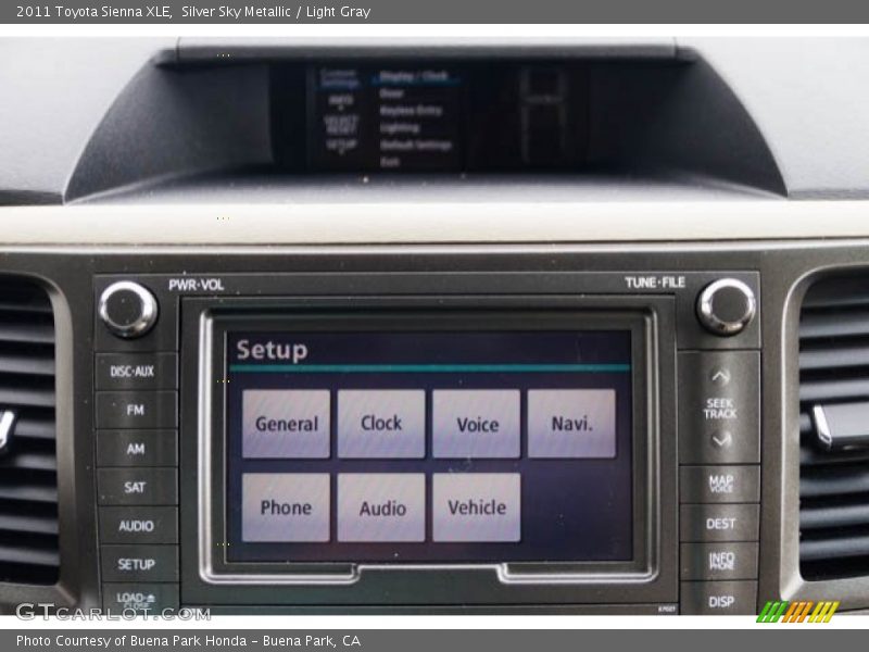 Silver Sky Metallic / Light Gray 2011 Toyota Sienna XLE