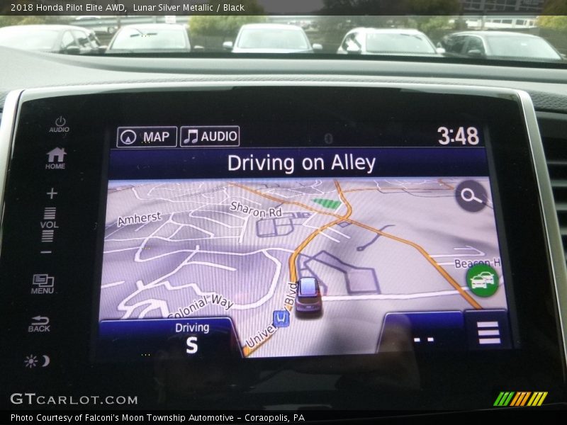 Navigation of 2018 Pilot Elite AWD