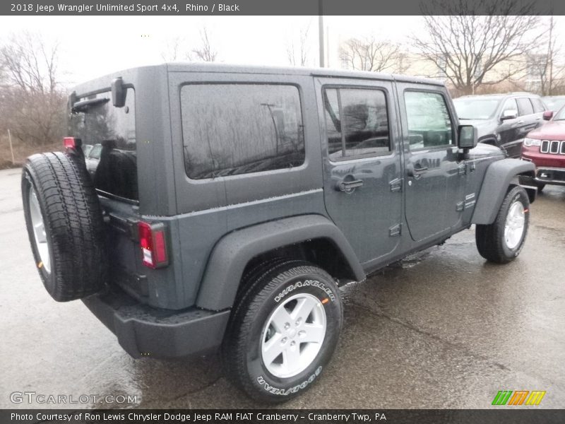 Rhino / Black 2018 Jeep Wrangler Unlimited Sport 4x4