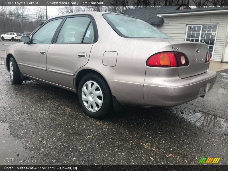 Silverstream Opal / Light Charcoal 2002 Toyota Corolla CE